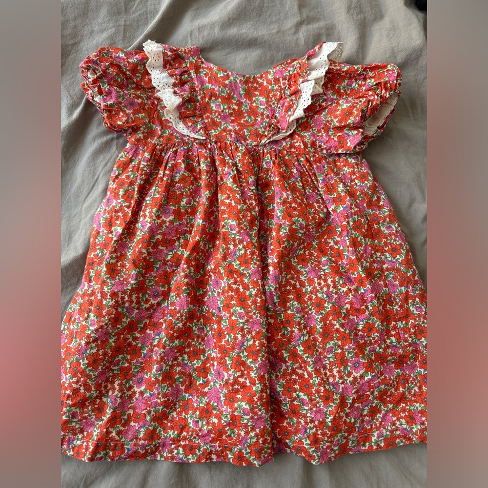Next Floral Print Dress with Ruffles